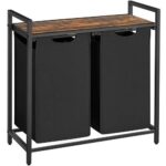 Bild von VASAGLE Wäschekorb mit ausziehbaren Wäschesäcken