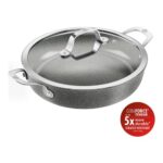 Bild von BALLARINI Salina Servierpfanne mit Deckel, 28 cm, Aluminium, Titanverstärkte keramische Antihaftbeschichtung